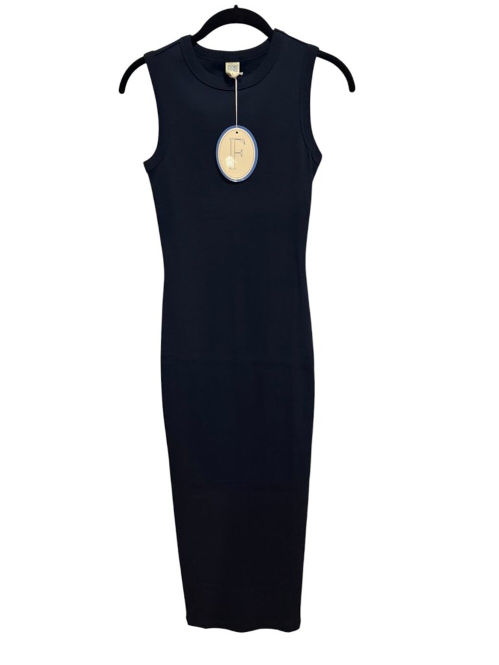 Flore Flore Esme Midi Dress Navy NWT